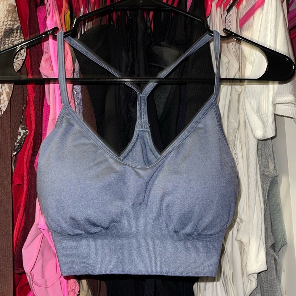 Gymshark dusty blue sports bra